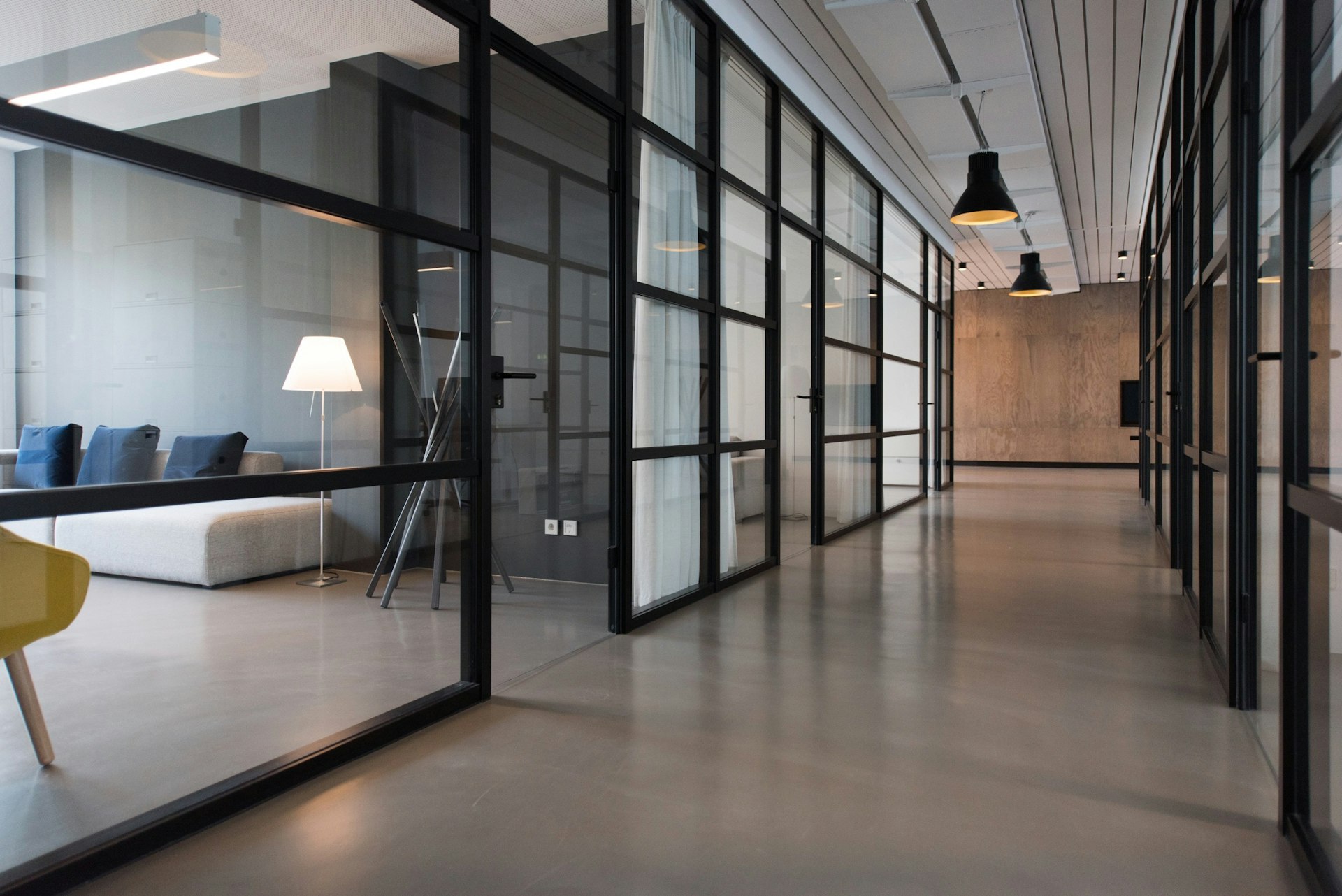 Commercial office that uses business electricity